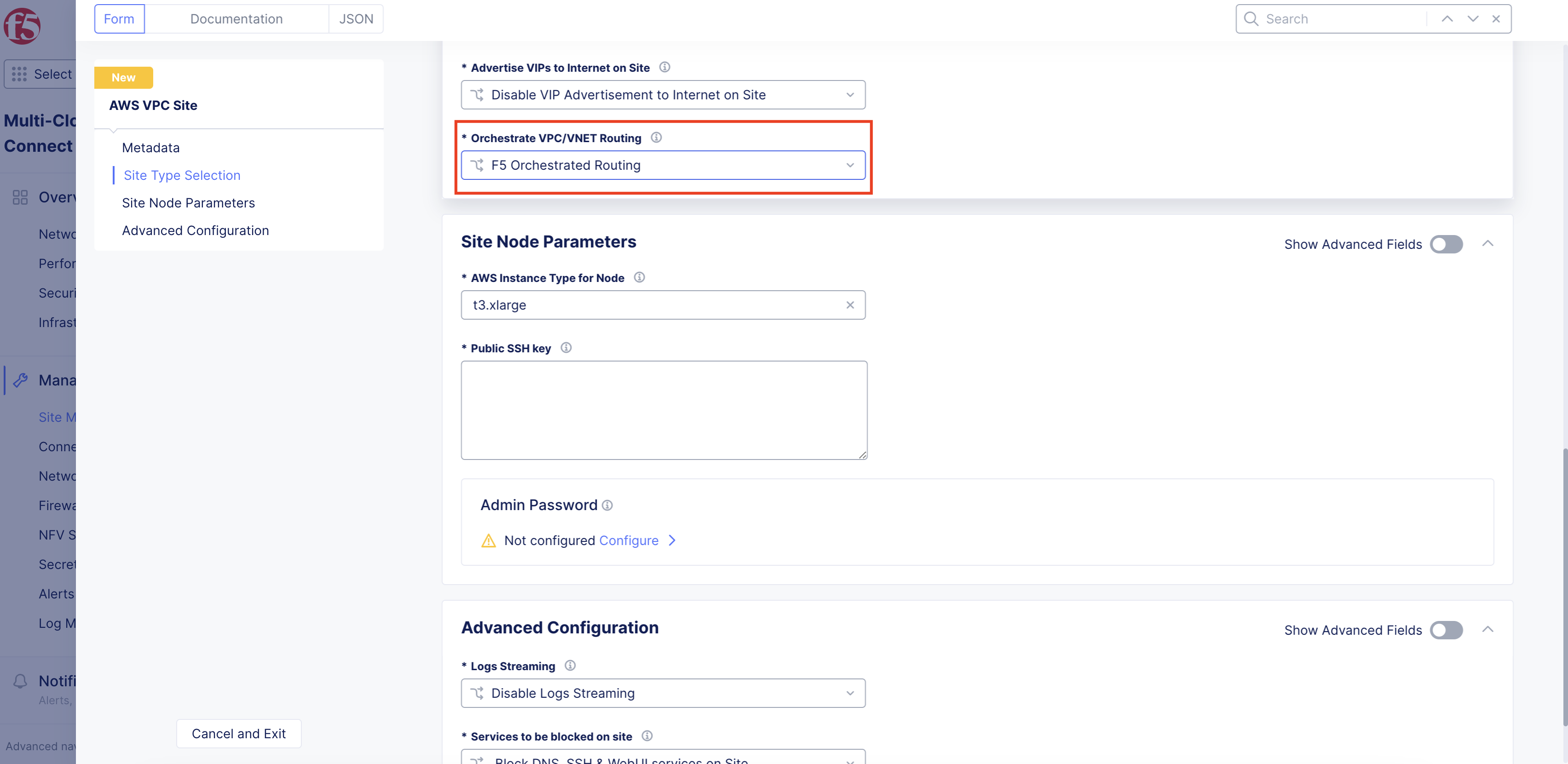 Figure: Routing Type Orchestration