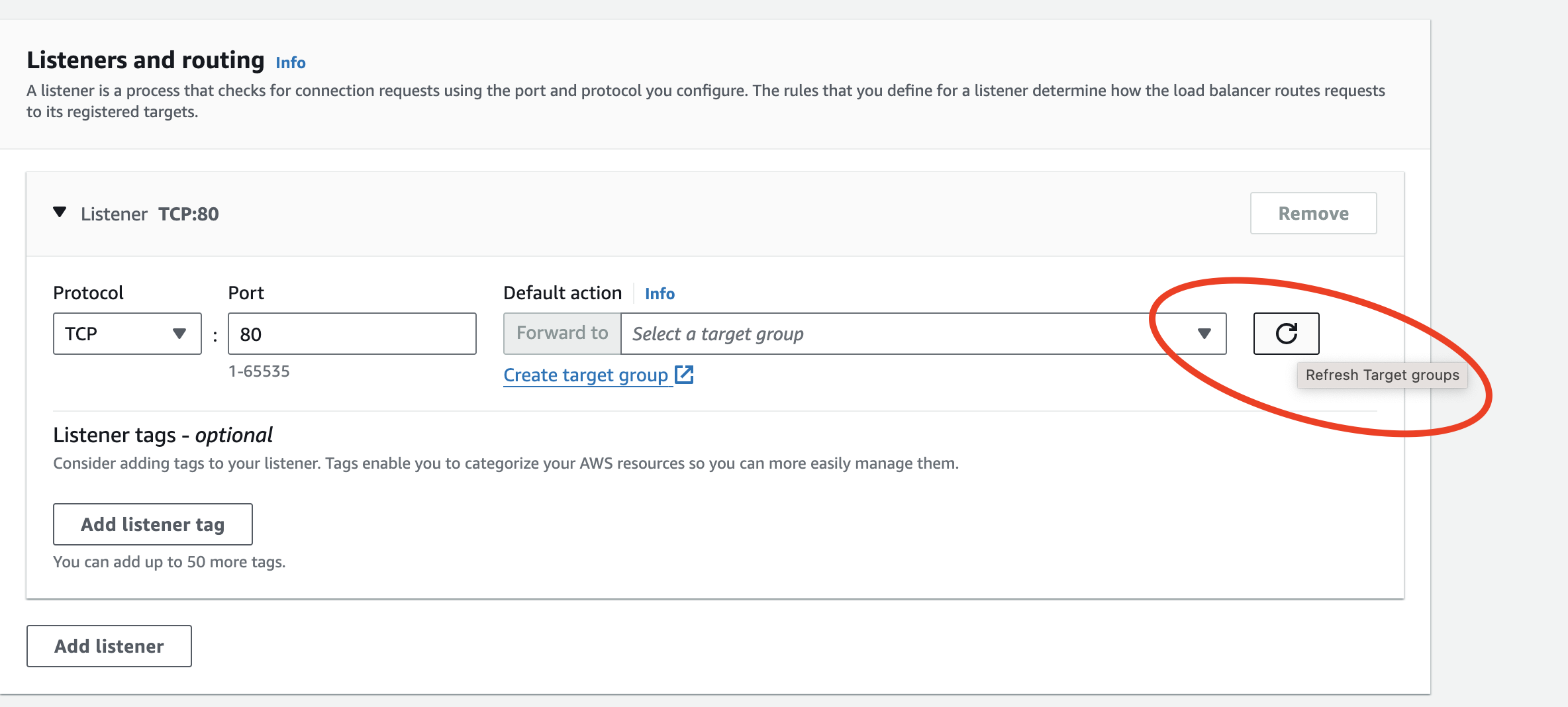 Figure: Refresh Target Groups