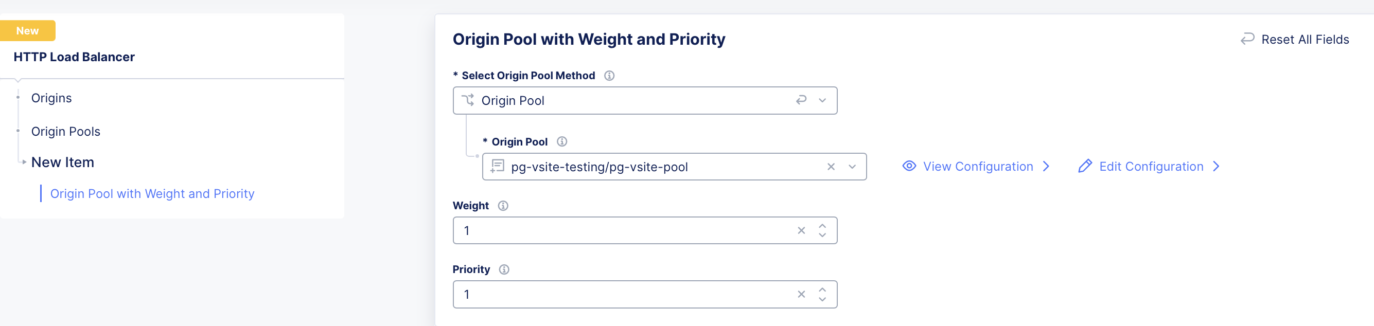 Figure: Configure Load Balancer